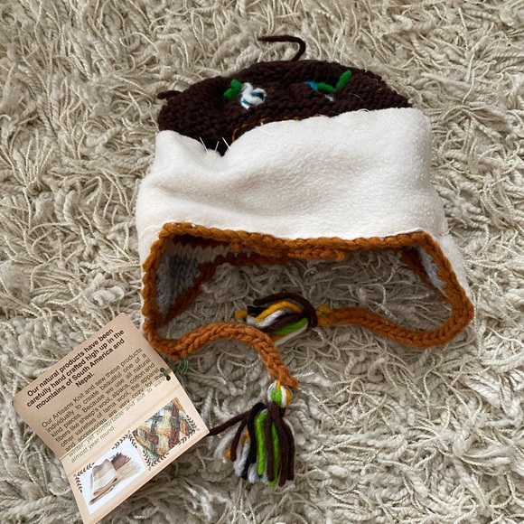 Bundle NEW Artisan HAND KNIT Kids Cold Weather  kids animal Winter Hat Cap - Picture 16 of 16